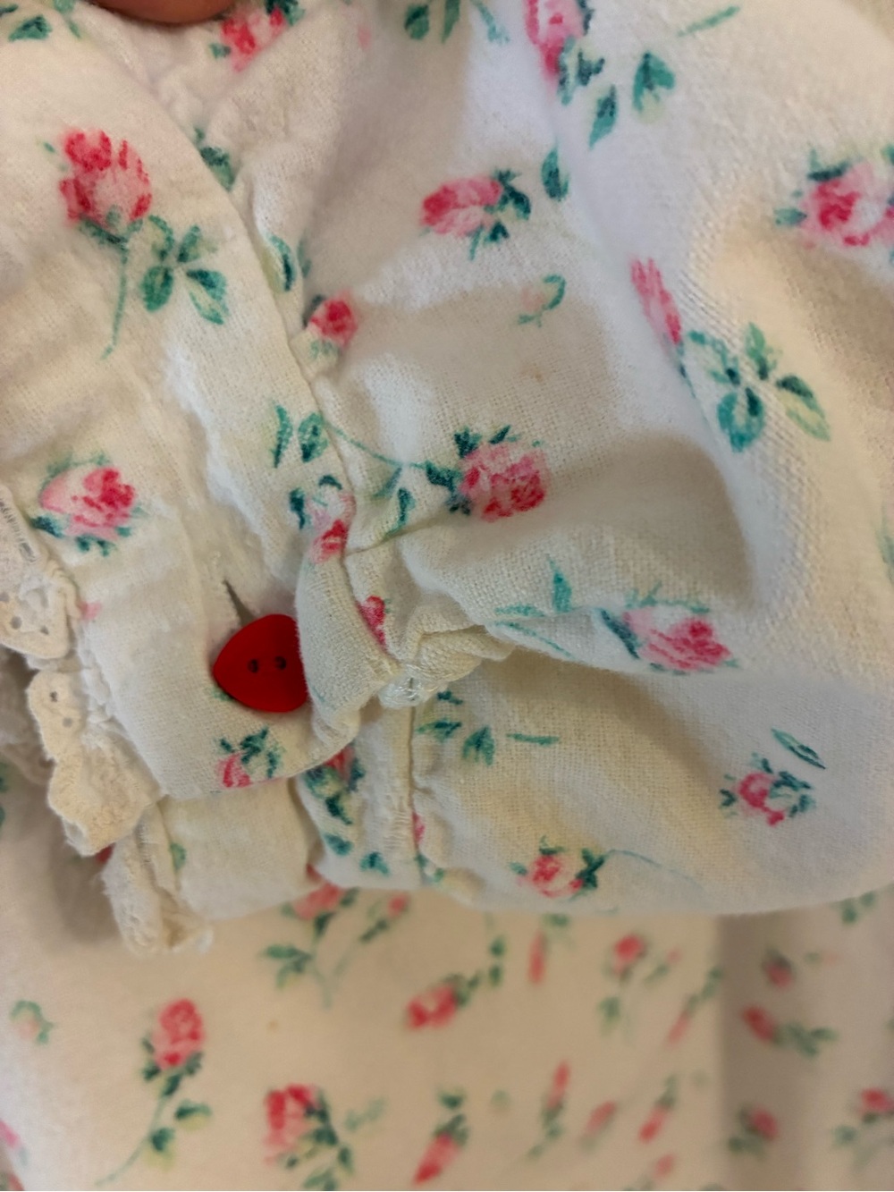 Lanz of Salzburg 100% Cotton Rosebud Nightgown L Cottagecore Grannycore - Picture 10 of 10